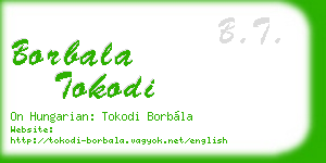 borbala tokodi business card
