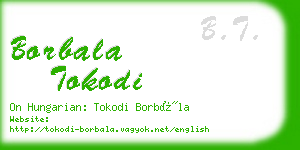 borbala tokodi business card